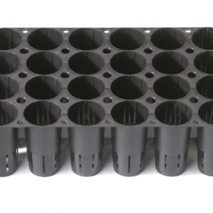24 cavity 3.9" deep tray with side slits