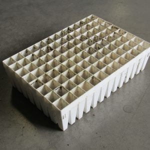 USED MP5 104 cavity 3.5" deep Seedling Tray - WHITE